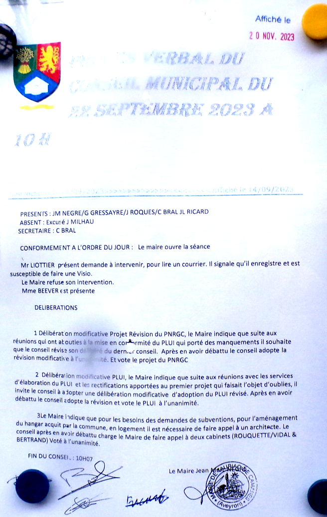 gentillesses du maire